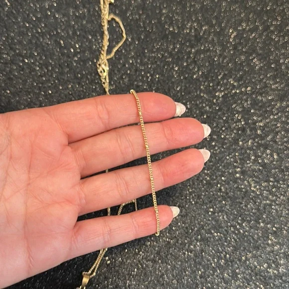 Gold and Purple Teardrop Pendant Necklace
